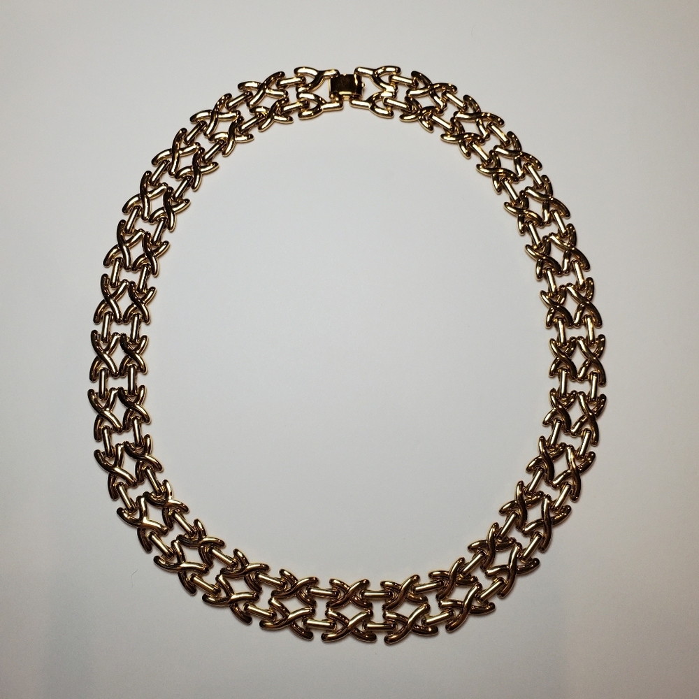 Monet Double X Chain Necklace